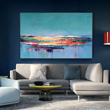 Load image into Gallery viewer, INSPIRA LIFESTYLES - Reverie Abstract Oil Painting - ABSTRACT ART, ART, CANVAS ART, COLORFUL PAINTING, CONTEMPORARY ART, CONTEMPORARY PAINTING, FRAMED ART, HANGING ART, LARGE PAINTING, LARGE SCALE PAINTING, MODERN ART, OIL PAINTING, PAINTING, RAINBOW PAINTING, UNFRAMED ART, WALL ART