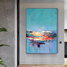 Load image into Gallery viewer, INSPIRA LIFESTYLES - Reverie Abstract Oil Painting - ABSTRACT ART, ART, CANVAS ART, COLORFUL PAINTING, CONTEMPORARY ART, CONTEMPORARY PAINTING, FRAMED ART, HANGING ART, LARGE PAINTING, LARGE SCALE PAINTING, MODERN ART, OIL PAINTING, PAINTING, RAINBOW PAINTING, UNFRAMED ART, WALL ART