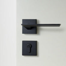 Load image into Gallery viewer, INSPIRA LIFESTYLES - Zane Door Lever Sets - DOOR FURNITURE, DOOR HARDWARE, DOOR LEVER, DOOR LOCK KEY, DOOR LOCK SET, DOOR PULL, DOOR PULLS, LEVER, LEVER DOOR HANDLE, LEVER LOCK SET, MATTE BLACK DOOR HANDLES, MATTE BLACK LEVERS, MODERN DOOR HANDLES, MORTISE LOCK, THUMB TURN LOCK, TUBULAR COIN LOCK