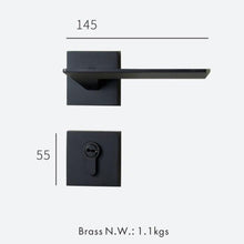 Load image into Gallery viewer, INSPIRA LIFESTYLES - Zane Door Lever Sets - DOOR FURNITURE, DOOR HARDWARE, DOOR LEVER, DOOR LOCK KEY, DOOR LOCK SET, DOOR PULL, DOOR PULLS, LEVER, LEVER DOOR HANDLE, LEVER LOCK SET, MATTE BLACK DOOR HANDLES, MATTE BLACK LEVERS, MODERN DOOR HANDLES, MORTISE LOCK, THUMB TURN LOCK, TUBULAR COIN LOCK