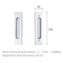 Load image into Gallery viewer, INSPIRA LIFESTYLES - Luke Recessed Door Handle - DOOR FURNITURE, DOOR HARDWARE, DOOR LEVER, DOOR LOCK KEY, DOOR LOCK SET, DOOR PULL, DOOR PULLS, LEVER, MODERN DOOR HANDLES, RECESSED DOOR HARDWARE, RECESSED SLIDING DOOR HANDLE, RECESSED SLIDING DOOR PULL, SLIDING DOOR HANDLE, SLIDING DOOR PULL
