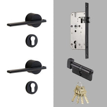 Load image into Gallery viewer, INSPIRA LIFESTYLES - Rhys Door Lever Sets - DOOR FURNITURE, DOOR HARDWARE, DOOR LEVER, DOOR LOCK KEY, DOOR LOCK SET, DOOR PULL, DOOR PULLS, LEVER, LEVER DOOR HANDLE, LEVER LOCK SET, MODERN DOOR HANDLES, MORTISE LOCK, THUMB TURN LOCK, TUBULAR COIN LOCK