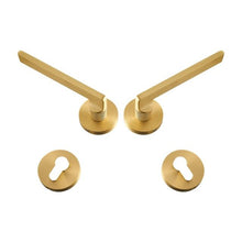 Load image into Gallery viewer, INSPIRA LIFESTYLES - Lyle Door Lever Sets - DOOR FURNITURE, DOOR HARDWARE, DOOR LEVER, DOOR LOCK KEY, DOOR LOCK SET, DOOR PULL, DOOR PULLS, LEVER, LEVER DOOR HANDLE, LEVER LOCK SET, MODERN DOOR HANDLES, MORTISE LOCK, POST MODERN DOOR HANDLES, THUMB TURN LOCK, TUBULAR COIN LOCK