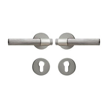 Load image into Gallery viewer, INSPIRA LIFESTYLES - Marv Door Lever Sets - DOOR FURNITURE, DOOR HARDWARE, DOOR LEVER, DOOR LOCK KEY, DOOR LOCK SET, DOOR PULL, DOOR PULLS, KNURLED HANDLES, KNURLED HARDWARE, LEVER, LEVER DOOR HANDLE, LEVER LOCK SET, MODERN DOOR HANDLES, MORTISE LOCK SET, SATIN NICKEL DOOR LEVER, THUMB TURN LOCK, TUBULAR COIN LOCK