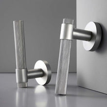 Load image into Gallery viewer, INSPIRA LIFESTYLES - Marv Door Lever Sets - DOOR FURNITURE, DOOR HARDWARE, DOOR LEVER, DOOR LOCK KEY, DOOR LOCK SET, DOOR PULL, DOOR PULLS, KNURLED HANDLES, KNURLED HARDWARE, LEVER, LEVER DOOR HANDLE, LEVER LOCK SET, MODERN DOOR HANDLES, MORTISE LOCK SET, SATIN NICKEL DOOR LEVER, THUMB TURN LOCK, TUBULAR COIN LOCK
