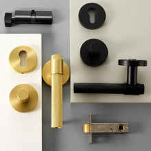 Load image into Gallery viewer, INSPIRA LIFESTYLES - Marc II Door Lever Sets - DOOR FURNITURE, DOOR HARDWARE, DOOR LEVER, DOOR LOCK KEY, DOOR LOCK SET, DOOR PULL, DOOR PULLS, KNURLED DOOR PULLS, KNURLED HANDLES, LEVER, LEVER DOOR HANDLE, LEVER LOCK SET, MODERN DOOR HANDLES, MORTISE LOCK, THUMB TURN LOCK, TUBULAR COIN LOCK
