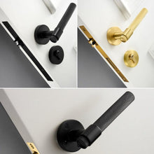 Load image into Gallery viewer, INSPIRA LIFESTYLES - Marc II Door Lever Sets - DOOR FURNITURE, DOOR HARDWARE, DOOR LEVER, DOOR LOCK KEY, DOOR LOCK SET, DOOR PULL, DOOR PULLS, KNURLED DOOR PULLS, KNURLED HANDLES, LEVER, LEVER DOOR HANDLE, LEVER LOCK SET, MODERN DOOR HANDLES, MORTISE LOCK, THUMB TURN LOCK, TUBULAR COIN LOCK