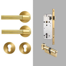 Load image into Gallery viewer, INSPIRA LIFESTYLES - Marc II Door Lever Sets - DOOR FURNITURE, DOOR HARDWARE, DOOR LEVER, DOOR LOCK KEY, DOOR LOCK SET, DOOR PULL, DOOR PULLS, KNURLED DOOR PULLS, KNURLED HANDLES, LEVER, LEVER DOOR HANDLE, LEVER LOCK SET, MODERN DOOR HANDLES, MORTISE LOCK, THUMB TURN LOCK, TUBULAR COIN LOCK