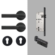 Load image into Gallery viewer, INSPIRA LIFESTYLES - Marc II Door Lever Sets - DOOR FURNITURE, DOOR HARDWARE, DOOR LEVER, DOOR LOCK KEY, DOOR LOCK SET, DOOR PULL, DOOR PULLS, KNURLED DOOR PULLS, KNURLED HANDLES, LEVER, LEVER DOOR HANDLE, LEVER LOCK SET, MODERN DOOR HANDLES, MORTISE LOCK, THUMB TURN LOCK, TUBULAR COIN LOCK
