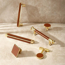 Load image into Gallery viewer, INSPIRA LIFESTYLES - Tom Knob & Pull Handles - CABINET HARDWARE, DOOR NUMBER, DRAWER PULLS, FURNITURE HANDLES, GOLD, HANDLES, HARDWARE, KNOBS, LEATHER HARDWARE, LEATHER PULLS, METAL HARDWARE, PULLS
