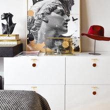 Load image into Gallery viewer, INSPIRA LIFESTYLES - Tom Knob & Pull Handles - CABINET HARDWARE, DOOR NUMBER, DRAWER PULLS, FURNITURE HANDLES, GOLD, HANDLES, HARDWARE, KNOBS, LEATHER HARDWARE, LEATHER PULLS, METAL HARDWARE, PULLS
