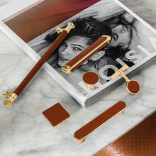 Load image into Gallery viewer, INSPIRA LIFESTYLES - Tom Knob & Pull Handles - CABINET HARDWARE, DOOR NUMBER, DRAWER PULLS, FURNITURE HANDLES, GOLD, HANDLES, HARDWARE, KNOBS, LEATHER HARDWARE, LEATHER PULLS, METAL HARDWARE, PULLS