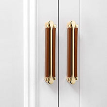 Load image into Gallery viewer, INSPIRA LIFESTYLES - Tom Knob & Pull Handles - CABINET HARDWARE, DOOR NUMBER, DRAWER PULLS, FURNITURE HANDLES, GOLD, HANDLES, HARDWARE, KNOBS, LEATHER HARDWARE, LEATHER PULLS, METAL HARDWARE, PULLS