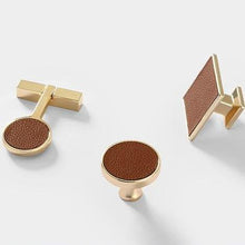 Load image into Gallery viewer, INSPIRA LIFESTYLES - Tom Knob & Pull Handles - CABINET HARDWARE, DOOR NUMBER, DRAWER PULLS, FURNITURE HANDLES, GOLD, HANDLES, HARDWARE, KNOBS, LEATHER HARDWARE, LEATHER PULLS, METAL HARDWARE, PULLS