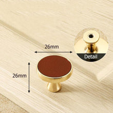 Load image into Gallery viewer, INSPIRA LIFESTYLES - Tom Knob & Pull Handles - CABINET HARDWARE, DOOR NUMBER, DRAWER PULLS, FURNITURE HANDLES, GOLD, HANDLES, HARDWARE, KNOBS, LEATHER HARDWARE, LEATHER PULLS, METAL HARDWARE, PULLS
