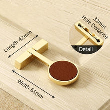 Load image into Gallery viewer, INSPIRA LIFESTYLES - Tom Knob & Pull Handles - CABINET HARDWARE, DOOR NUMBER, DRAWER PULLS, FURNITURE HANDLES, GOLD, HANDLES, HARDWARE, KNOBS, LEATHER HARDWARE, LEATHER PULLS, METAL HARDWARE, PULLS