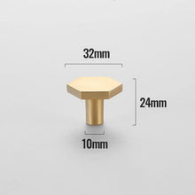 Load image into Gallery viewer, INSPIRA LIFESTYLES - Hex Knob Handles - CABINET HARDWARE, CABINET PULLS, CLOSET PULL, DECORATIVE PULL, DOOR PULL, DOOR PULLS, DRAWER PULL, DRAWER PULLS, FURNITURE KNOBS, HANDLES, HARDWARE, KNOBS, METAL HARDWARE, PULLS