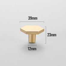 Load image into Gallery viewer, INSPIRA LIFESTYLES - Hex Knob Handles - CABINET HARDWARE, CABINET PULLS, CLOSET PULL, DECORATIVE PULL, DOOR PULL, DOOR PULLS, DRAWER PULL, DRAWER PULLS, FURNITURE KNOBS, HANDLES, HARDWARE, KNOBS, METAL HARDWARE, PULLS