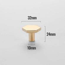 Load image into Gallery viewer, INSPIRA LIFESTYLES - Hex Knob Handles - CABINET HARDWARE, CABINET PULLS, CLOSET PULL, DECORATIVE PULL, DOOR PULL, DOOR PULLS, DRAWER PULL, DRAWER PULLS, FURNITURE KNOBS, HANDLES, HARDWARE, KNOBS, METAL HARDWARE, PULLS