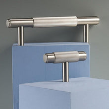 Load image into Gallery viewer, INSPIRA LIFESTYLES - Reed Knob & Pull Handles - BATHROOM HARDWARE, BRASS HARDWARE, CABINET HARDWARE, CABINET PULL, CLOSET PULL, DOOR PULL, DOOR PULLS, DRAWER PULL, DRAWER PULLS, FURNITURE HANDLES, FURNITURE KNOBS, FURNITURE PULL, HARDWARE, KITCHEN HARDWARE, KNOBS, MODERN HARDWARE, PULLS, SATIN NICKEL DOOR PULL, SATIN NICKEL DRAWER PULLS, SATIN NICKEL HARDWARE, WARDROBE HARDWARE