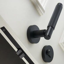 Load image into Gallery viewer, INSPIRA LIFESTYLES - Reed II Door Lever Sets - DOOR FURNITURE, DOOR HARDWARE, DOOR LEVER, DOOR LOCK KEY, DOOR LOCK SET, DOOR PULL, DOOR PULLS, LEVER, LEVER DOOR HANDLE, LEVER LOCK SET, MATTE BLACK DOOR HANDLES, MATTE BLACK HARDWARE, MODERN DOOR HANDLES, MORTISE LOCK, REEDED DOOR HANDLE, REEDED DOOR LEVER, THUMB TURN LOCK, TUBULAR COIN LOCK