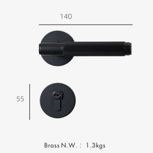 Load image into Gallery viewer, INSPIRA LIFESTYLES - Reed II Door Lever Sets - DOOR FURNITURE, DOOR HARDWARE, DOOR LEVER, DOOR LOCK KEY, DOOR LOCK SET, DOOR PULL, DOOR PULLS, LEVER, LEVER DOOR HANDLE, LEVER LOCK SET, MATTE BLACK DOOR HANDLES, MATTE BLACK HARDWARE, MODERN DOOR HANDLES, MORTISE LOCK, REEDED DOOR HANDLE, REEDED DOOR LEVER, THUMB TURN LOCK, TUBULAR COIN LOCK
