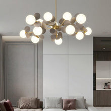Load image into Gallery viewer, INSPIRA LIFESTYLES - Pop-Art Monochrome Chandelier - CHANDELIER, GLASS GLOBE CHANDELIER, GLOBE CHANDELIER, GLOBE LIGHT, LIGHT, LIGHT FIXTURE, LIGHTING, MODERN CHANDELIER, MODERN CHANDLIER, MODERN PENDANT, PENDANT, POP ART, SPUTNIK CHANDELIER