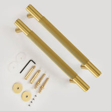 Load image into Gallery viewer, INSPIRA LIFESTYLES - Reed Long Pull Handles - BATHROOM HARDWARE, BRASS HARDWARE, CABINET HARDWARE, CABINET PULL, CLOSET PULL, DOOR PULL, DOOR PULLS, DRAWER PULL, DRAWER PULLS, FURNITURE HANDLES, FURNITURE PULL, HARDWARE, KITCHEN HARDWARE, MODERN HARDWARE, PULLS, WARDROBE HARDWARE