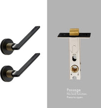 Load image into Gallery viewer, INSPIRA LIFESTYLES - Lyle Door Lever Sets - DOOR FURNITURE, DOOR HARDWARE, DOOR LEVER, DOOR LOCK KEY, DOOR LOCK SET, DOOR PULL, DOOR PULLS, LEVER, LEVER DOOR HANDLE, LEVER LOCK SET, MODERN DOOR HANDLES, MORTISE LOCK, POST MODERN DOOR HANDLES, THUMB TURN LOCK, TUBULAR COIN LOCK