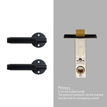 Load image into Gallery viewer, INSPIRA LIFESTYLES - Reed Door Lever Sets - DOOR FURNITURE, DOOR HARDWARE, DOOR LEVER, DOOR LOCK KEY, DOOR LOCK SET, DOOR PULL, DOOR PULLS, LEVER, LEVER DOOR HANDLE, LEVER LOCK SET, MODERN DOOR HANDLES, MORTISE LOCK, REEDED DOOR HANDLE, REEDED DOOR LEVER, THUMB TURN LOCK, TUBULAR COIN LOCK