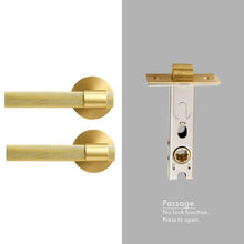 Load image into Gallery viewer, INSPIRA LIFESTYLES - Marc II Door Lever Sets - DOOR FURNITURE, DOOR HARDWARE, DOOR LEVER, DOOR LOCK KEY, DOOR LOCK SET, DOOR PULL, DOOR PULLS, KNURLED DOOR PULLS, KNURLED HANDLES, LEVER, LEVER DOOR HANDLE, LEVER LOCK SET, MODERN DOOR HANDLES, MORTISE LOCK, THUMB TURN LOCK, TUBULAR COIN LOCK