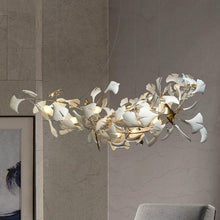 Load image into Gallery viewer, INSPIRA LIFESTYLES - Sculptural Leaf Chandelier - ACCENT LIGHT, BEDROOM LIGHT, BRANCH LIGHT, CHANDELIER, DINING LIGHT, FEATURE LIGHT, HANGING LIGHT, LIGHT, LIGHT FIXTURE, LIGHTING, LIGHTS, LINEAR LIGHT, LIVING ROOM LIGHT, PENDANT LIGHT, RESTAURANT LIGHT, SCULPTURAL LIGHT, TREE LIGHT
