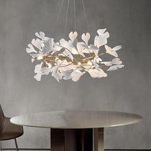 Load image into Gallery viewer, INSPIRA LIFESTYLES - Sculptural Leaf Chandelier - ACCENT LIGHT, BEDROOM LIGHT, BRANCH LIGHT, CHANDELIER, DINING LIGHT, FEATURE LIGHT, HANGING LIGHT, LIGHT, LIGHT FIXTURE, LIGHTING, LIGHTS, LINEAR LIGHT, LIVING ROOM LIGHT, PENDANT LIGHT, RESTAURANT LIGHT, SCULPTURAL LIGHT, TREE LIGHT