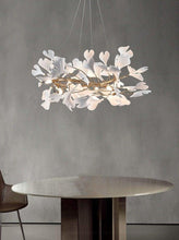 Load image into Gallery viewer, INSPIRA LIFESTYLES - Sculptural Leaf Chandelier - ACCENT LIGHT, BEDROOM LIGHT, BRANCH LIGHT, CHANDELIER, DINING LIGHT, FEATURE LIGHT, HANGING LIGHT, LIGHT, LIGHT FIXTURE, LIGHTING, LIGHTS, LINEAR LIGHT, LIVING ROOM LIGHT, PENDANT LIGHT, RESTAURANT LIGHT, SCULPTURAL LIGHT, TREE LIGHT