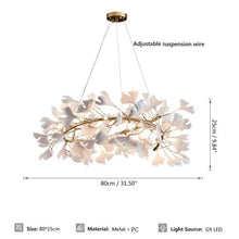 Load image into Gallery viewer, INSPIRA LIFESTYLES - Sculptural Leaf Chandelier - ACCENT LIGHT, BEDROOM LIGHT, BRANCH LIGHT, CHANDELIER, DINING LIGHT, FEATURE LIGHT, HANGING LIGHT, LIGHT, LIGHT FIXTURE, LIGHTING, LIGHTS, LINEAR LIGHT, LIVING ROOM LIGHT, PENDANT LIGHT, RESTAURANT LIGHT, SCULPTURAL LIGHT, TREE LIGHT