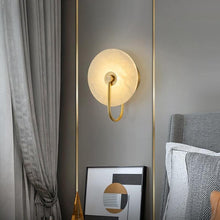 Load image into Gallery viewer, INSPIRA LIFESTYLES - Illuminated Marble Wall Sconce - ACCENT LIGHT, BATHROOM LIGHT, BEDROOM LIGHT, BEDSIDE LAMP, BEDSIDE LIGHT, LIGHT, LIGHT FIXTURE, LIGHTING, LIGHTS, WALL ART, WALL LAMP, WALL LIGHT, WALL SCONCE