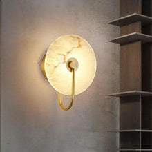 Load image into Gallery viewer, INSPIRA LIFESTYLES - Illuminated Marble Wall Sconce - ACCENT LIGHT, BATHROOM LIGHT, BEDROOM LIGHT, BEDSIDE LAMP, BEDSIDE LIGHT, LIGHT, LIGHT FIXTURE, LIGHTING, LIGHTS, WALL ART, WALL LAMP, WALL LIGHT, WALL SCONCE