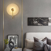 Load image into Gallery viewer, INSPIRA LIFESTYLES - Illuminated Marble Wall Sconce - ACCENT LIGHT, BATHROOM LIGHT, BEDROOM LIGHT, BEDSIDE LAMP, BEDSIDE LIGHT, LIGHT, LIGHT FIXTURE, LIGHTING, LIGHTS, WALL ART, WALL LAMP, WALL LIGHT, WALL SCONCE