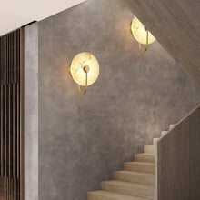 Load image into Gallery viewer, INSPIRA LIFESTYLES - Illuminated Marble Wall Sconce - ACCENT LIGHT, BATHROOM LIGHT, BEDROOM LIGHT, BEDSIDE LAMP, BEDSIDE LIGHT, LIGHT, LIGHT FIXTURE, LIGHTING, LIGHTS, WALL ART, WALL LAMP, WALL LIGHT, WALL SCONCE