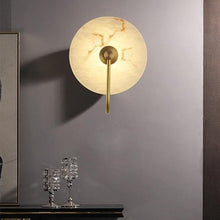 Load image into Gallery viewer, INSPIRA LIFESTYLES - Illuminated Marble Wall Sconce - ACCENT LIGHT, BATHROOM LIGHT, BEDROOM LIGHT, BEDSIDE LAMP, BEDSIDE LIGHT, LIGHT, LIGHT FIXTURE, LIGHTING, LIGHTS, WALL ART, WALL LAMP, WALL LIGHT, WALL SCONCE