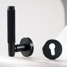 Load image into Gallery viewer, INSPIRA LIFESTYLES - Reed II Door Lever Sets - DOOR FURNITURE, DOOR HARDWARE, DOOR LEVER, DOOR LOCK KEY, DOOR LOCK SET, DOOR PULL, DOOR PULLS, LEVER, LEVER DOOR HANDLE, LEVER LOCK SET, MATTE BLACK DOOR HANDLES, MATTE BLACK HARDWARE, MODERN DOOR HANDLES, MORTISE LOCK, REEDED DOOR HANDLE, REEDED DOOR LEVER, THUMB TURN LOCK, TUBULAR COIN LOCK