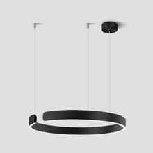 Load image into Gallery viewer, INSPIRA LIFESTYLES - Cuff Circular Pendant - ABSTRACT, HANGING RING LIGHT, LED, LED CHANDELIER, LED LIGHT, LED LIGHT RING, LIGHT, LIGHT FIXTURE, LIGHTING, LIGHTS, MINIMALIST LIGHT, MODERN CHANDLIER, MODERN PENDANT LIGHT, SCULPTURAL LIGHT, SIMPLE DESIGN