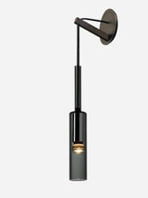 Load image into Gallery viewer, INSPIRA LIFESTYLES - Kaisa Black Glass Pendant - BLACK GLASS PENDANT LIGHT, HANGING LIGHT, LIGHT, LIGHT FIXTURE, LIGHTING, MODERN PENDANT LIGHT, PENDANT, PENDANT LIGHT, WALL LIGHT, WALL SCONCE