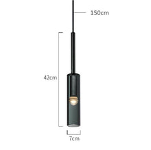 Load image into Gallery viewer, INSPIRA LIFESTYLES - Kaisa Black Glass Pendant - BLACK GLASS PENDANT LIGHT, HANGING LIGHT, LIGHT, LIGHT FIXTURE, LIGHTING, MODERN PENDANT LIGHT, PENDANT, PENDANT LIGHT, WALL LIGHT, WALL SCONCE