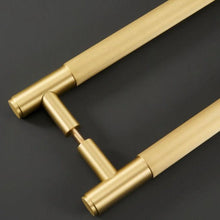 Load image into Gallery viewer, INSPIRA LIFESTYLES - Reed Long Pull Handles - BATHROOM HARDWARE, BRASS HARDWARE, CABINET HARDWARE, CABINET PULL, CLOSET PULL, DOOR PULL, DOOR PULLS, DRAWER PULL, DRAWER PULLS, FURNITURE HANDLES, FURNITURE PULL, HARDWARE, KITCHEN HARDWARE, MODERN HARDWARE, PULLS, WARDROBE HARDWARE