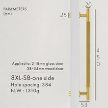 Load image into Gallery viewer, INSPIRA LIFESTYLES - Reed Long Pull Handles - BATHROOM HARDWARE, BRASS HARDWARE, CABINET HARDWARE, CABINET PULL, CLOSET PULL, DOOR PULL, DOOR PULLS, DRAWER PULL, DRAWER PULLS, FURNITURE HANDLES, FURNITURE PULL, HARDWARE, KITCHEN HARDWARE, MODERN HARDWARE, PULLS, WARDROBE HARDWARE