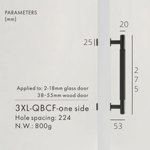 Load image into Gallery viewer, INSPIRA LIFESTYLES - Reed Long Pull Handles - BATHROOM HARDWARE, BRASS HARDWARE, CABINET HARDWARE, CABINET PULL, CLOSET PULL, DOOR PULL, DOOR PULLS, DRAWER PULL, DRAWER PULLS, FURNITURE HANDLES, FURNITURE PULL, HARDWARE, KITCHEN HARDWARE, MODERN HARDWARE, PULLS, WARDROBE HARDWARE