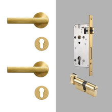 Load image into Gallery viewer, INSPIRA LIFESTYLES - Marc Door Lever Sets - DOOR FURNITURE, DOOR HARDWARE, DOOR LEVER, DOOR LOCK KEY, DOOR LOCK SET, DOOR PULL, DOOR PULLS, KNURLED DOOR PULLS, KNURLED HANDLES, LEVER, LEVER DOOR HANDLE, LEVER LOCK SET, MODERN DOOR HANDLES, MORTISE LOCK SET, THUMB TURN LOCK, TUBULAR COIN LOCK