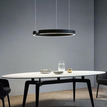 Load image into Gallery viewer, INSPIRA LIFESTYLES - Cuff Circular Pendant - ABSTRACT, HANGING RING LIGHT, LED, LED CHANDELIER, LED LIGHT, LED LIGHT RING, LIGHT, LIGHT FIXTURE, LIGHTING, LIGHTS, MINIMALIST LIGHT, MODERN CHANDLIER, MODERN PENDANT LIGHT, SCULPTURAL LIGHT, SIMPLE DESIGN