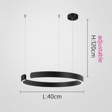 Load image into Gallery viewer, INSPIRA LIFESTYLES - Cuff Circular Pendant - ABSTRACT, HANGING RING LIGHT, LED, LED CHANDELIER, LED LIGHT, LED LIGHT RING, LIGHT, LIGHT FIXTURE, LIGHTING, LIGHTS, MINIMALIST LIGHT, MODERN CHANDLIER, MODERN PENDANT LIGHT, SCULPTURAL LIGHT, SIMPLE DESIGN